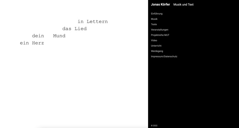 Musik und Text - Jonas Koerfer